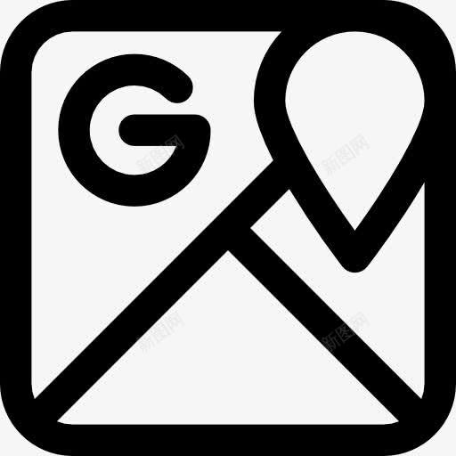 谷歌地图图标png_新图网 https://ixintu.com GPS 位置 地图和国旗 定位 方向