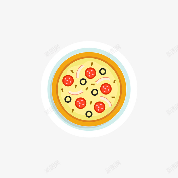 黄色的煎饼矢量图ai免抠素材_新图网 https://ixintu.com 煎饼 矢量煎饼 矢量食物 红色 食物 黄色 矢量图
