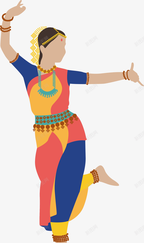 印度舞美丽彩色女孩png免抠素材_新图网 https://ixintu.com 人物插画 印度舞 美丽女孩 舞姿 舞者 舞蹈 舞蹈跳舞培训班招生 艺术 跳舞