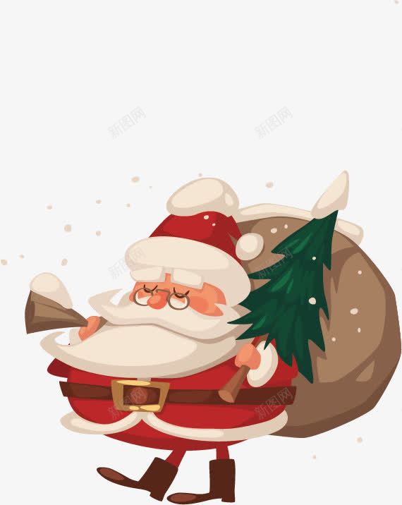 背着包裹的圣诞老人png免抠素材_新图网 https://ixintu.com 包裹 圣诞老人 圣诞节