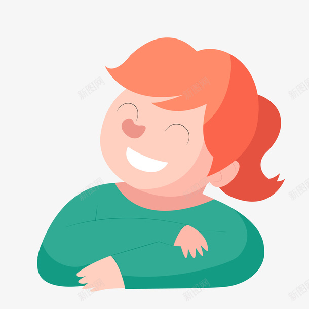 卡通面带笑容的女孩矢量图ai免抠素材_新图网 https://ixintu.com 人物设计 儿童节 卡通 坐着 坐着的小朋友 女孩 快乐 矢量图 笑容