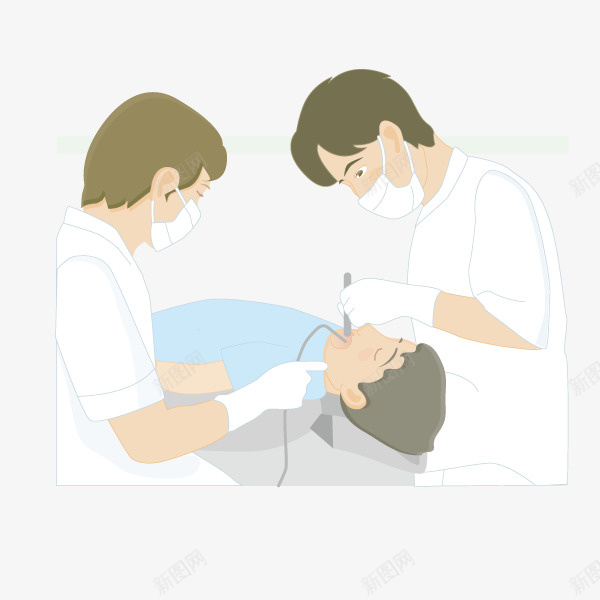 卡通手绘医生患者png免抠素材_新图网 https://ixintu.com 创意 动漫动画 卡通医生 卡通医疗 卡通手绘 患者
