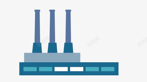 工厂剪影png免抠素材_新图网 https://ixintu.com 卡通工厂 城市建筑 工厂剪影 矢量工厂