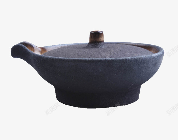 手工陶茶器png免抠素材_新图网 https://ixintu.com 扁盖 茶具 茶器 茶壶