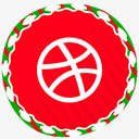 圣诞节社交媒体红色图标png_新图网 https://ixintu.com 图标 图片 圣诞节 媒体 社交 红色