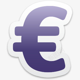 欧元货币标志ColorfulStickersIcons图标png_新图网 https://ixintu.com currency euro sign 标志 欧元 货币
