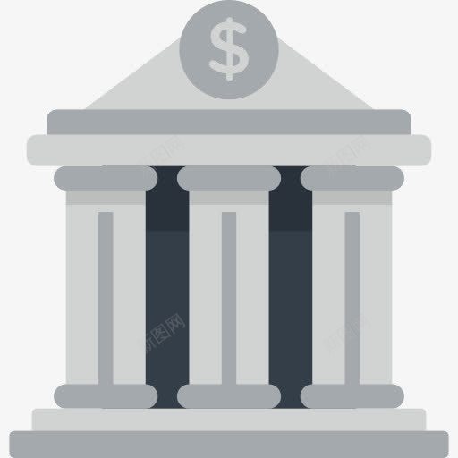 银行图标png_新图网 https://ixintu.com 储蓄 商业 建筑 建筑与城市 金融 钱 银行