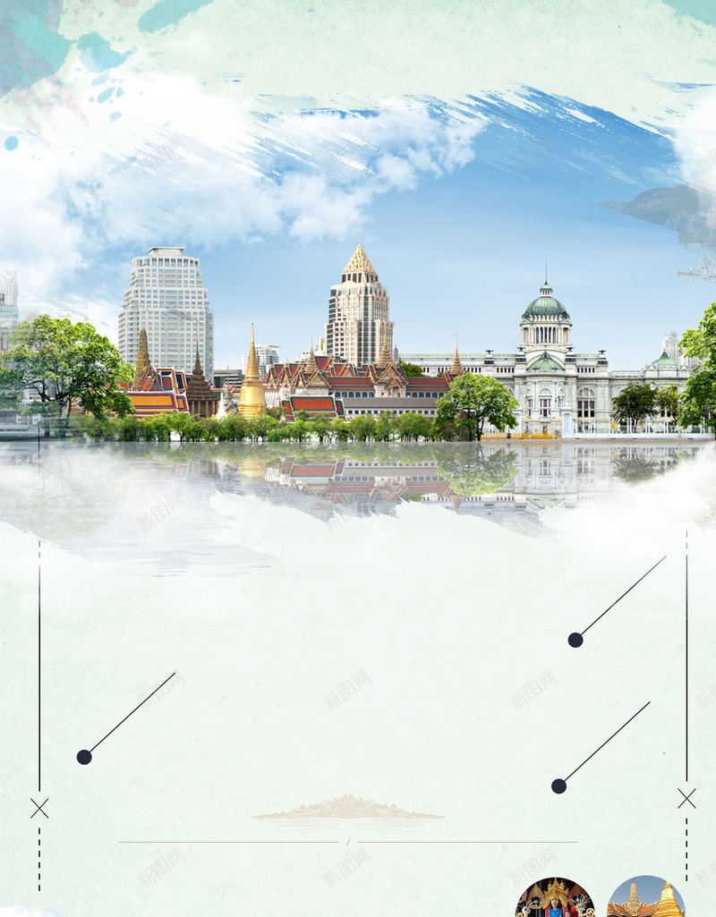 创意旅游泰国旅游海报背景psd设计背景_新图网 https://ixintu.com 国庆旅游 度假 旅游 旅游介绍 旅游景点 曼谷 泰国 泰国旅游 泰国旅游景点 清迈