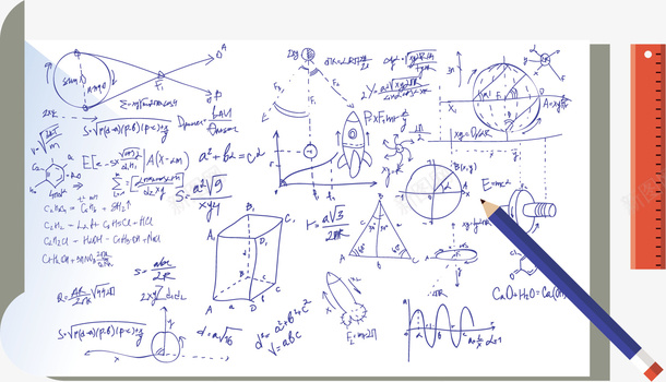 水彩数学计算矢量图ai免抠素材_新图网 https://ixintu.com 卡通 学问 数学 水彩 知识 计算 麻烦 矢量图