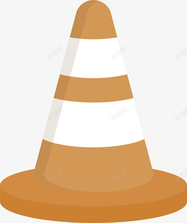 橙白相间的路障矢量图ai免抠素材_新图网 https://ixintu.com 卡通 建筑用 手绘 施工 路障 矢量图