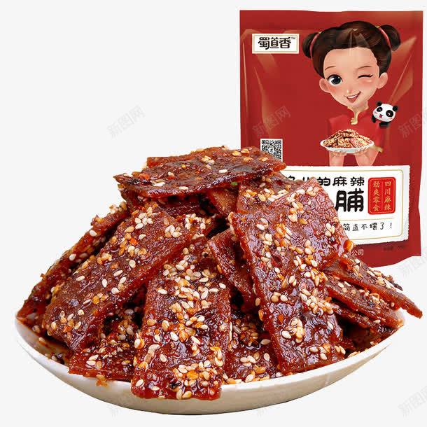 牛筋辣条png免抠素材_新图网 https://ixintu.com 小吃 素食 红色 芝麻