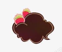 巧克力对话框png免抠素材_新图网 https://ixintu.com 巧克力对话框 手绘对话框 食物对话框