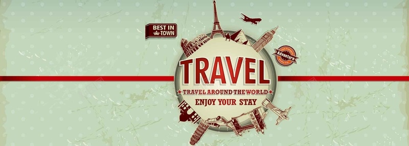 全球旅行banner背景矢量图ai设计背景_新图网 https://ixintu.com 全球 开心 旅行 淡绿 背景 矢量图