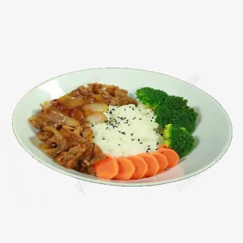 风味肥牛饭png免抠素材_新图网 https://ixintu.com 传统美食 米饭 肥牛 肥牛饭 胡萝卜 西蓝花 餐饮美食