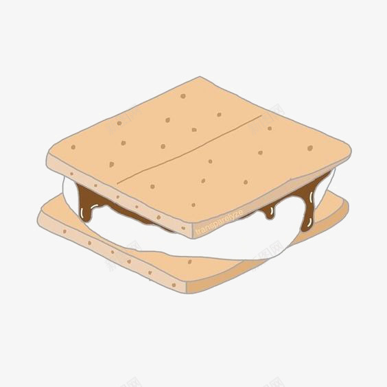 夹心饼干png免抠素材_新图网 https://ixintu.com 卡通饼干 奶油夹心饼干 手绘饼干