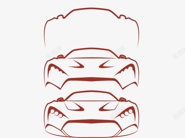 跑车轮廓图psd免抠素材_新图网 https://ixintu.com 免扣素材 广告设计 跑车轮廓图 车轮廓