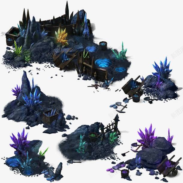 游戏风景场景png免抠素材_新图网 https://ixintu.com PNG 场景 植物 游戏场景 黑色