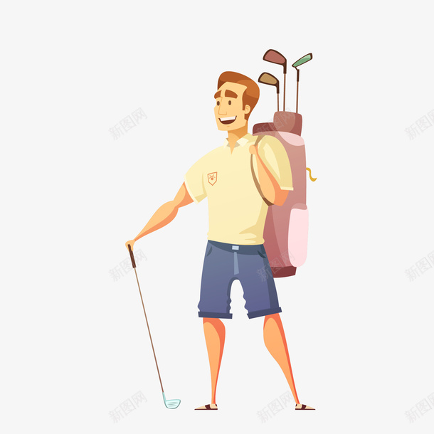 手绘打高尔夫球男生矢量图eps免抠素材_新图网 https://ixintu.com png免抠图 创意 卡通 手绘 时尚 男生 高尔夫球 矢量图