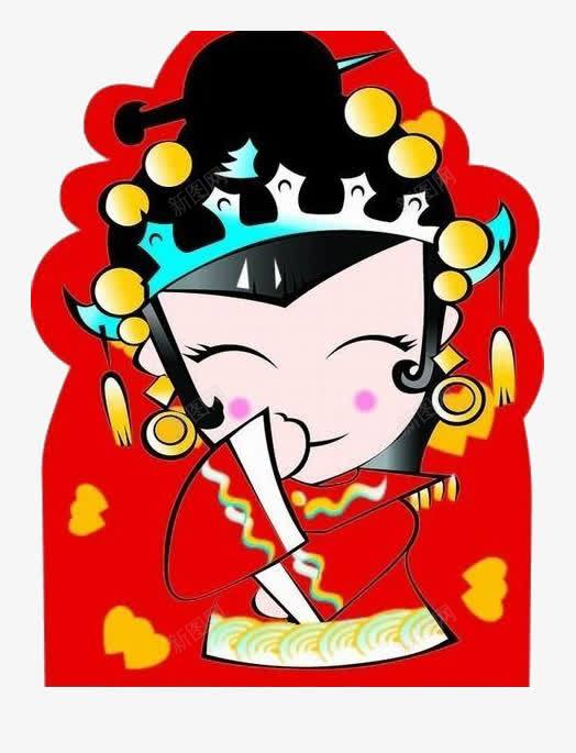 偷笑的新娘子png免抠素材_新图网 https://ixintu.com 偷笑 卡通新娘 古代 得意忘形 微笑 捂嘴 新娘子