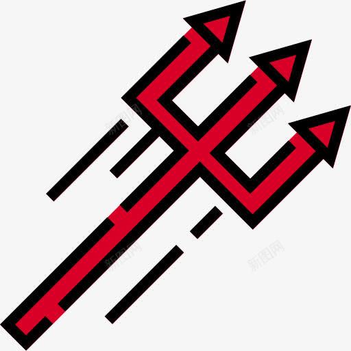 三叉戟图标png_新图网 https://ixintu.com 万圣节 三叉戟 杂 武器 潜水设备 鱼叉