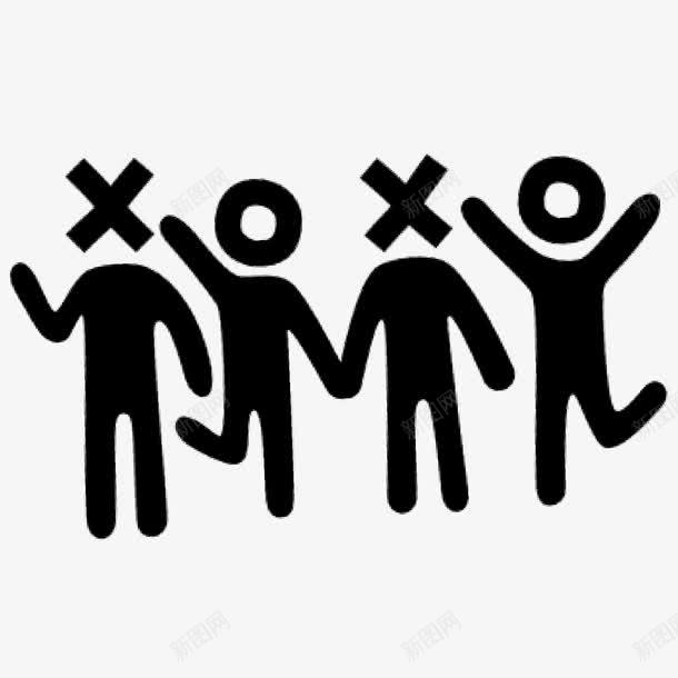 小人物矢量图图标ai_新图网 https://ixintu.com 小人物 小图标 牵手 矢量素材 简化人物 矢量图