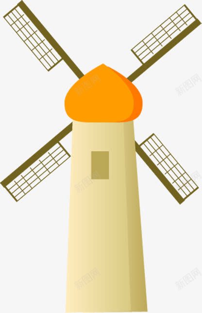 黄色卡通郊外美景png免抠素材_新图网 https://ixintu.com 卡通 美景 郊外 黄色