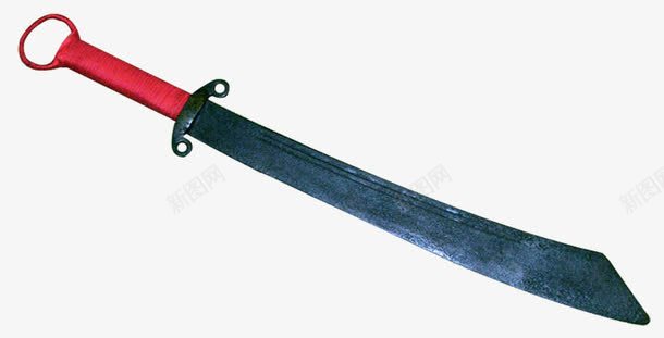 红色手柄砍刀png免抠素材_新图网 https://ixintu.com 刀 批 砍 砍刀 铁