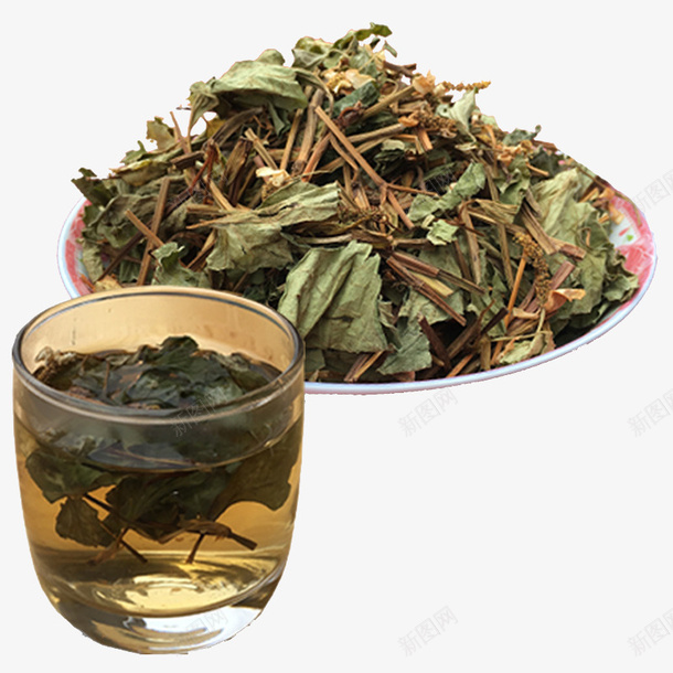 鱼腥草茶png免抠素材_新图网 https://ixintu.com 凉茶 折耳草 野生草 鱼腥草