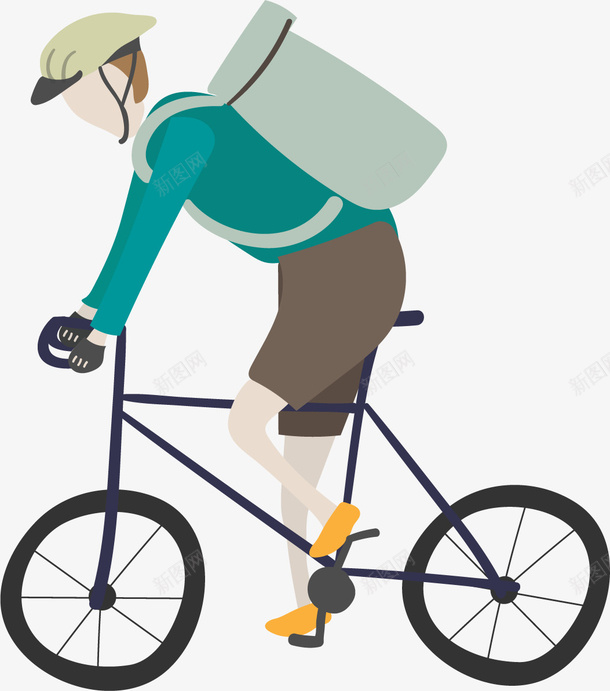 卡通骑自行车的男孩png免抠素材_新图网 https://ixintu.com 创意 动漫动画 卡通人物 卡通手绘 简约 骑自行车的男孩