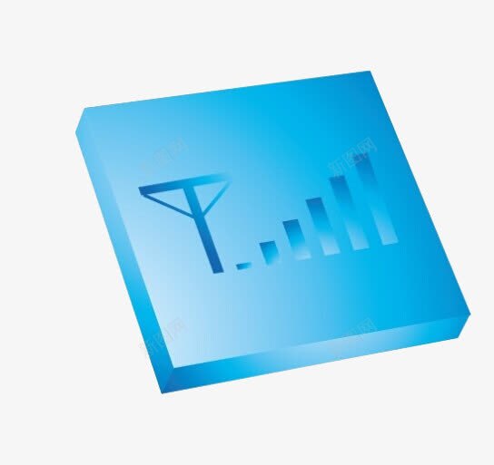 蓝色信号源图标png_新图网 https://ixintu.com 信号源 信号满格 广告设计 手机信号 标识 蓝色
