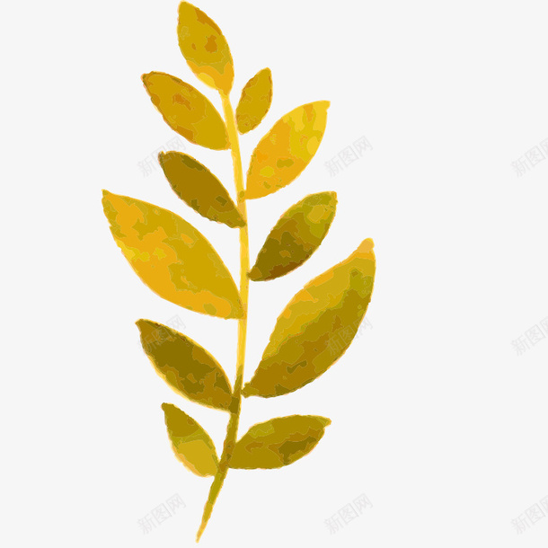 水彩画植物花朵手绘树叶png免抠素材_新图网 https://ixintu.com 手绘 树叶 植物 水彩画 花朵