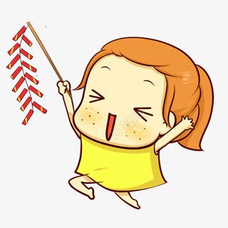 小女孩放鞭炮的小女孩卡通小女孩png免抠素材_新图网 https://ixintu.com 卡通 小女孩 鞭炮