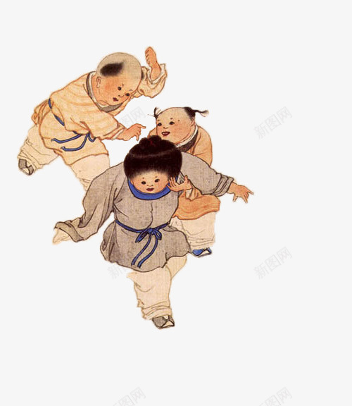 中国文化艺术百子图psd免抠素材_新图网 https://ixintu.com 传统文化 古风 文化艺术 百子图