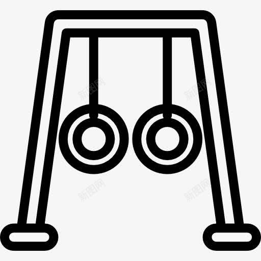 体操吊环图标png_新图网 https://ixintu.com 两 体育 体育圈 健身房 健身环 对 对象 环 竞技 运动员