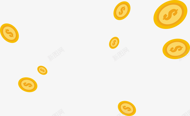 卡通美元硬币背景矢量图ai免抠素材_新图网 https://ixintu.com 卡通美元硬币矢量 卡通美元硬币背景 矢量卡通美元硬币背景 矢量图