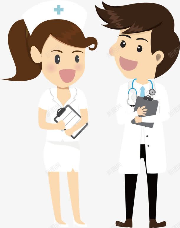 卡通医生人物png免抠素材_新图网 https://ixintu.com 医生 卡通人物 女医生 手绘人物 男医生