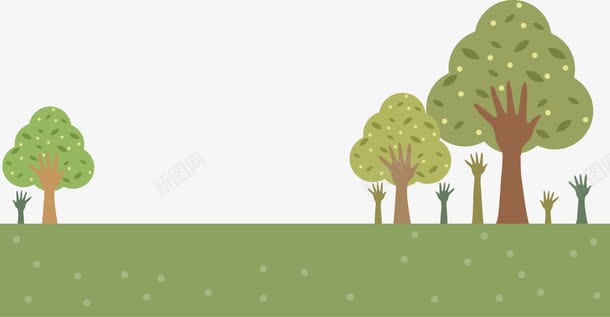 绿色环保清新卡通草地树矢量图ai免抠素材_新图网 https://ixintu.com 卡通 树 清新 环保 绿色 草地 矢量图