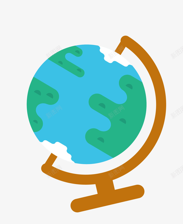 卡通扁平化地球仪矢量图eps免抠素材_新图网 https://ixintu.com 卡通地球仪 地球仪 地球仪png 地理地球仪 学生用品 扁平化地球仪 矢量地球仪 矢量图