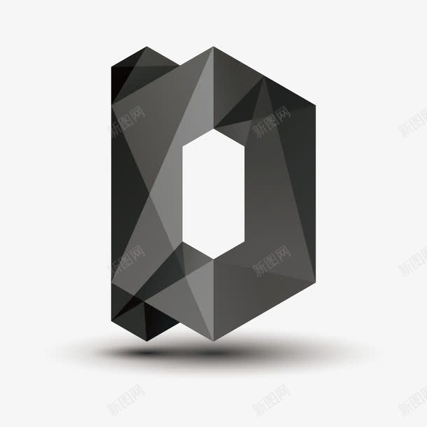 3d金属质感字母矢量图eps免抠素材_新图网 https://ixintu.com 3D字母 字母D 金属质感 矢量图