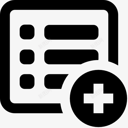 添加列表Windows8icons图标png_新图网 https://ixintu.com add list 列表 添加