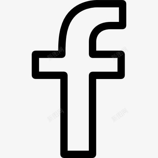 脸谱网LOGO的轮廓图标png_新图网 https://ixintu.com 字母 标志 标识 概述 社会的轮廓 社会符号 符号 脸谱网