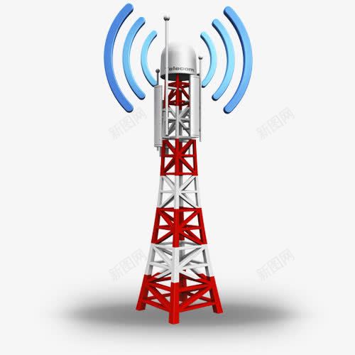 卡通信号塔发射器png免抠素材_新图网 https://ixintu.com png图片 信号塔 信号站 免抠素材