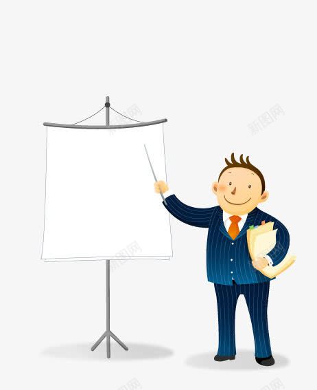 商务人士讲解矢量图ai免抠素材_新图网 https://ixintu.com 商务人士 商务人士讲解 指示牌 讲解 矢量图