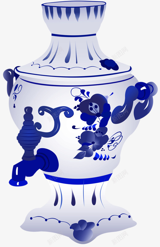 青花瓷器png免抠素材_新图网 https://ixintu.com 中国风 古董 瓷器 青花