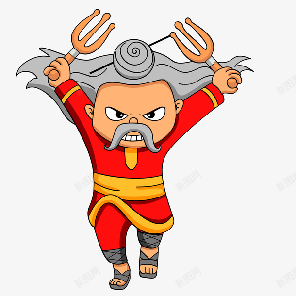 卡通厉害的习武之人矢量图ai免抠素材_新图网 https://ixintu.com 习武之人 厉害 手绘 武术 练习 锻炼 矢量图