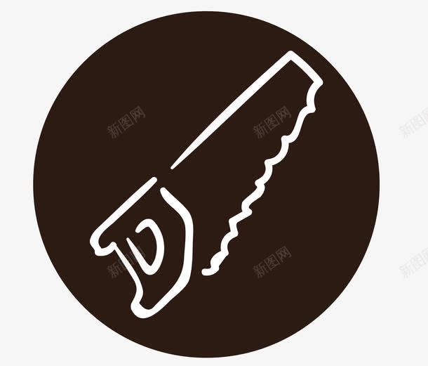 大锯子矢量图图标ai_新图网 https://ixintu.com 卡通 图标 工具 维修 锯子 矢量图