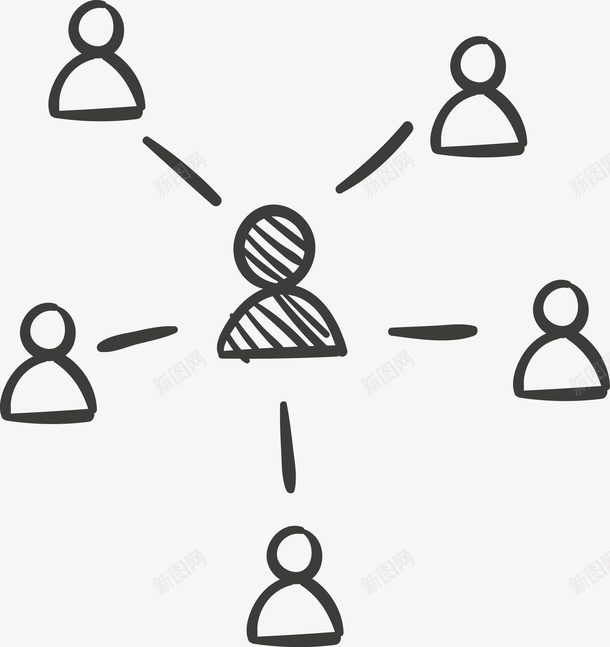 项目组管理图矢量图图标ai_新图网 https://ixintu.com 管理图 项目组 矢量图