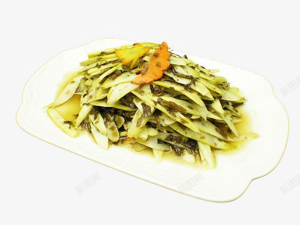 酸菜炒野竹笋png免抠素材_新图网 https://ixintu.com 中华美食 传统美食 酸菜野竹笋 餐饮美食