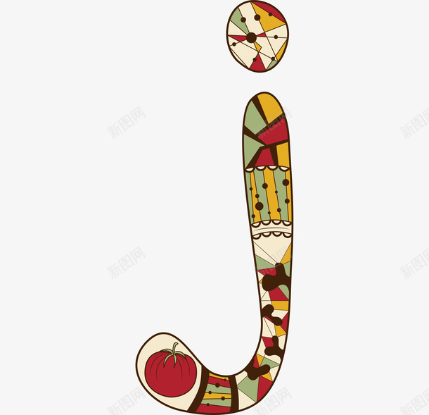 创意卡通装饰英文字母Jpng免抠素材_新图网 https://ixintu.com 创意英文字母 字体设计 字母J 广告设计 彩色字母 手绘字母 看图识字卡,看图识字 英文字母 装饰设计