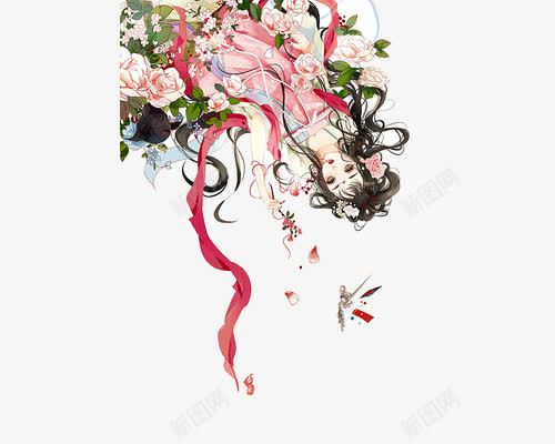 古代美女古风手绘png免抠素材_新图网 https://ixintu.com 仙侠美女 古代 古风 后宫 手绘 美女